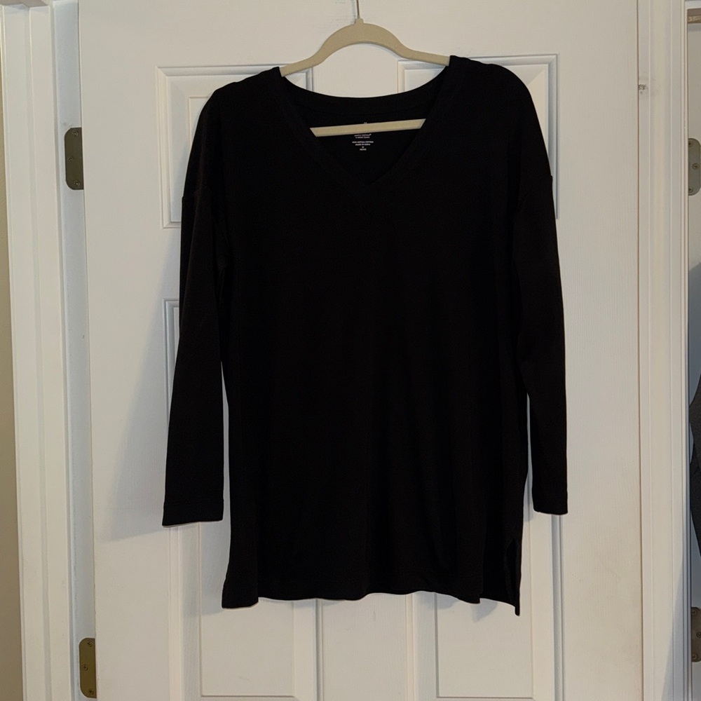 J. Jill Black Simply Supima V-Neck Tunic